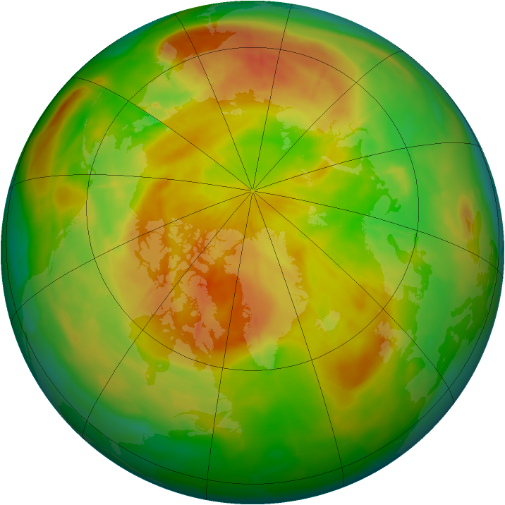 Arctic ozone map for 09 May 2009